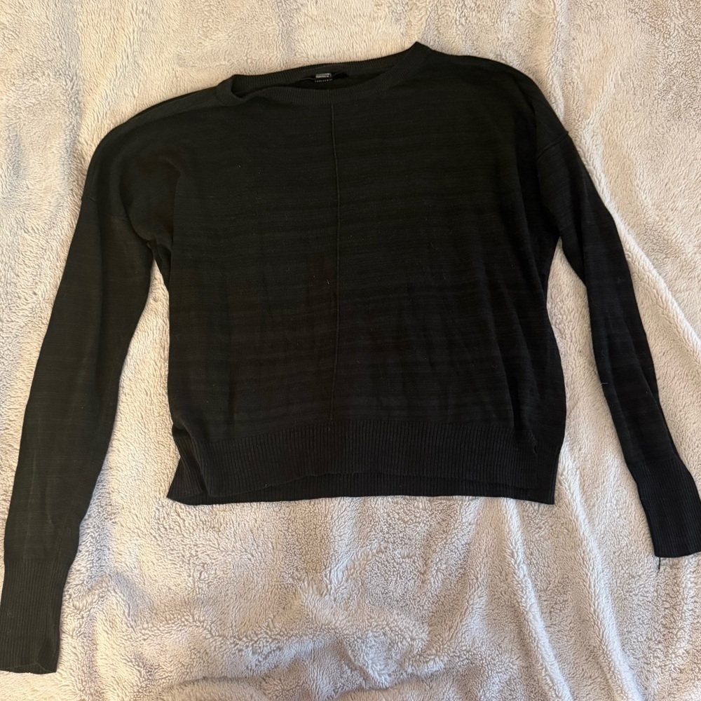 Forever 21 Black Marled Sweater